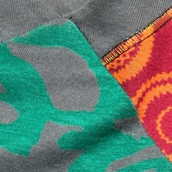 Desigual Red and Green Patterned Midi Dress - Picture 10 of 11